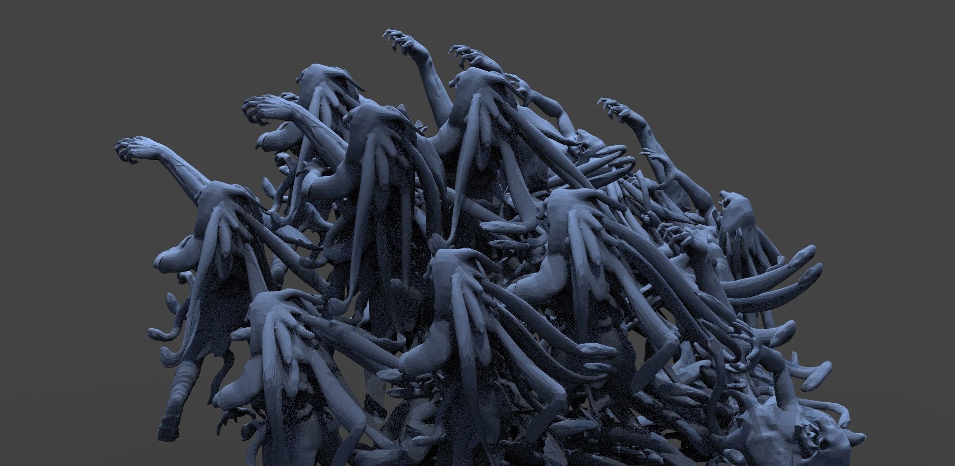 Hellscape body mound  3D model_1