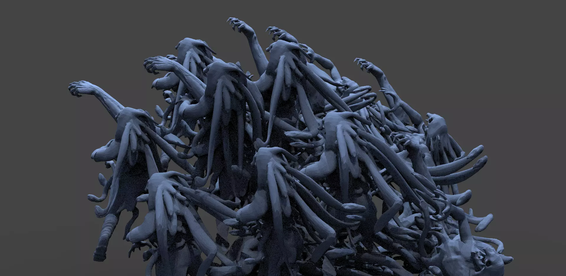 Hellscape body mound  3D model_0