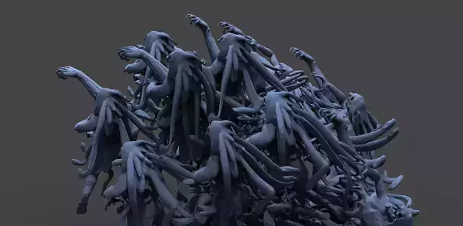 Hellscape body mound  3D model