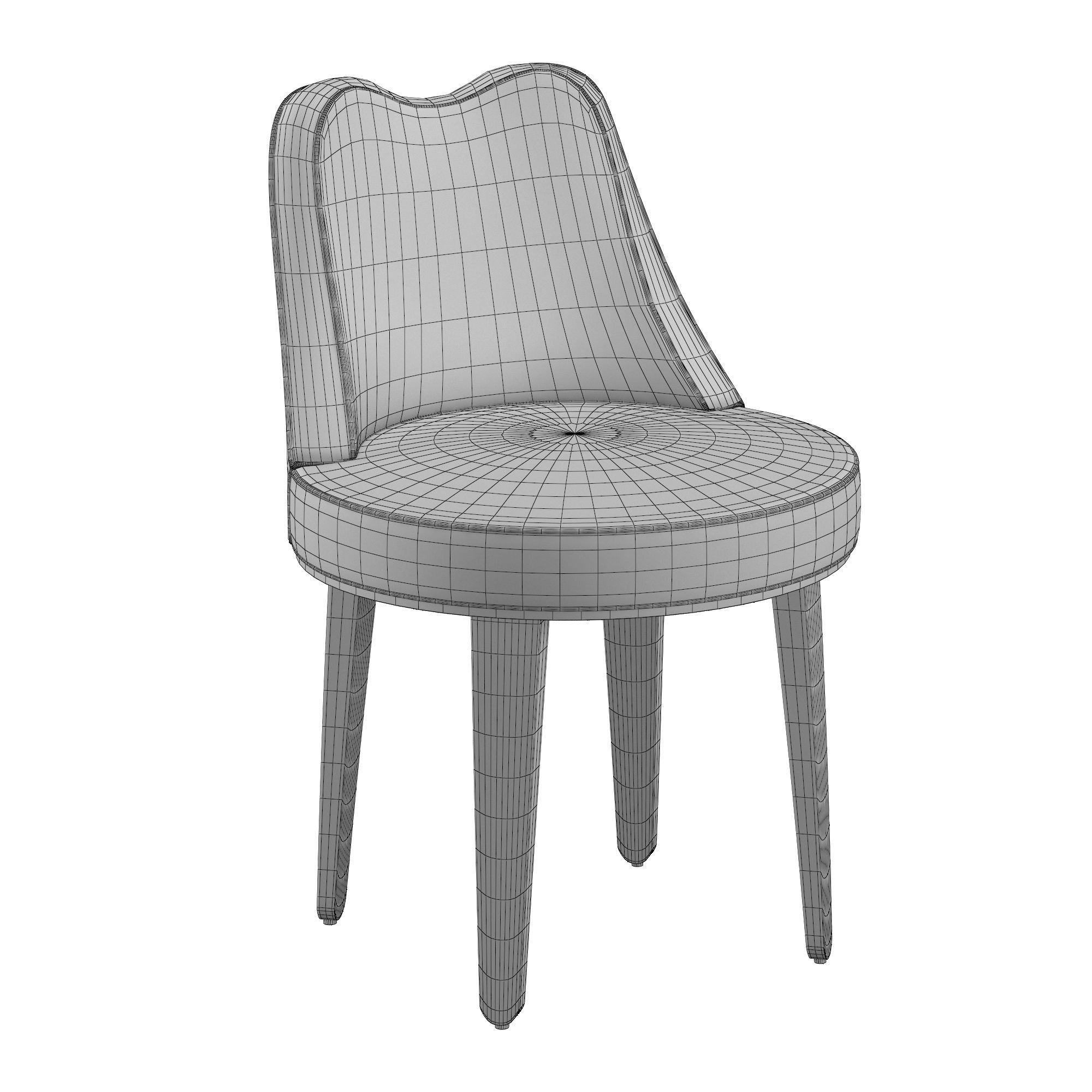 Swivel chair 3D model_6