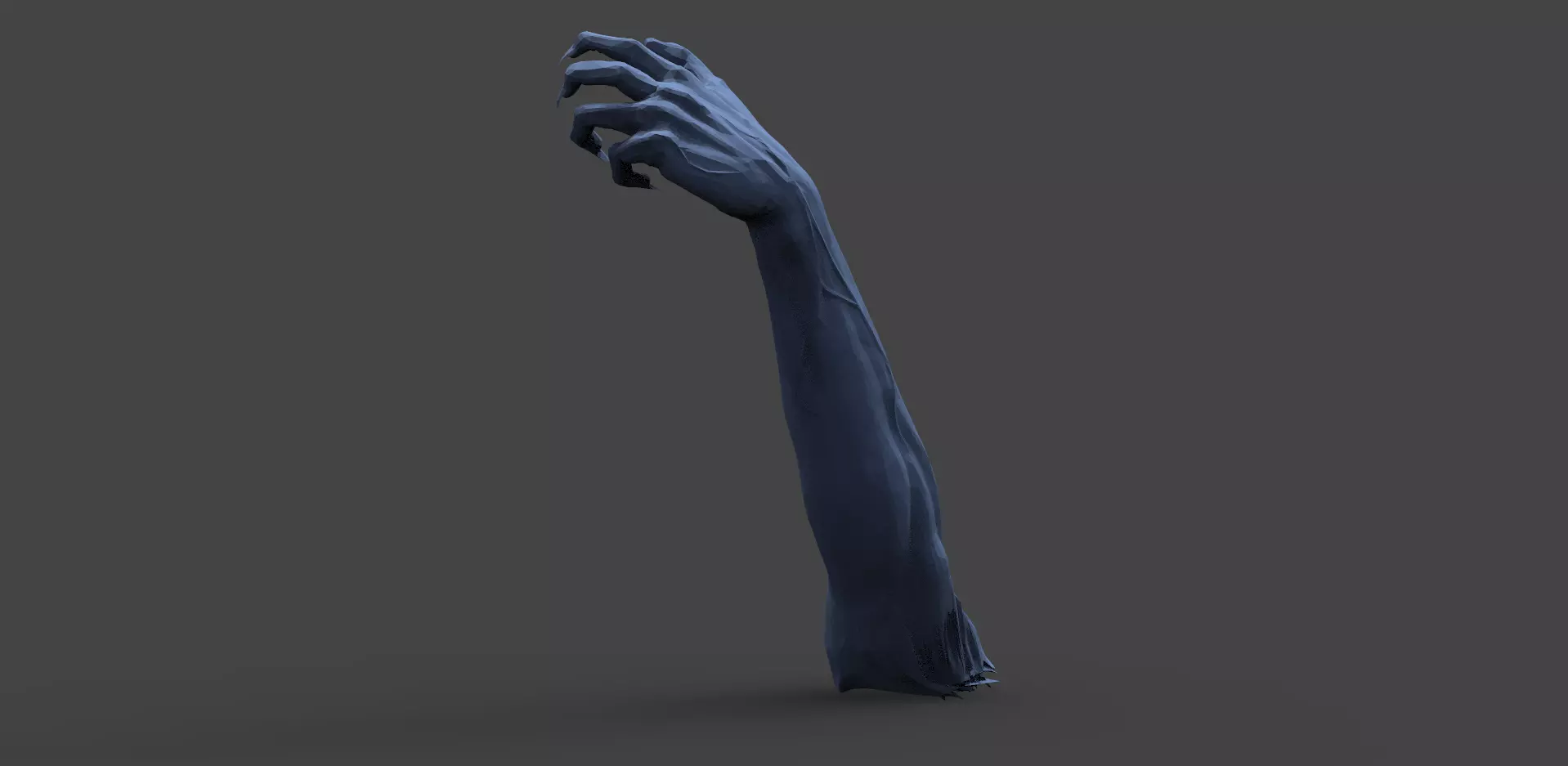 Arm reaching up 3D model_0