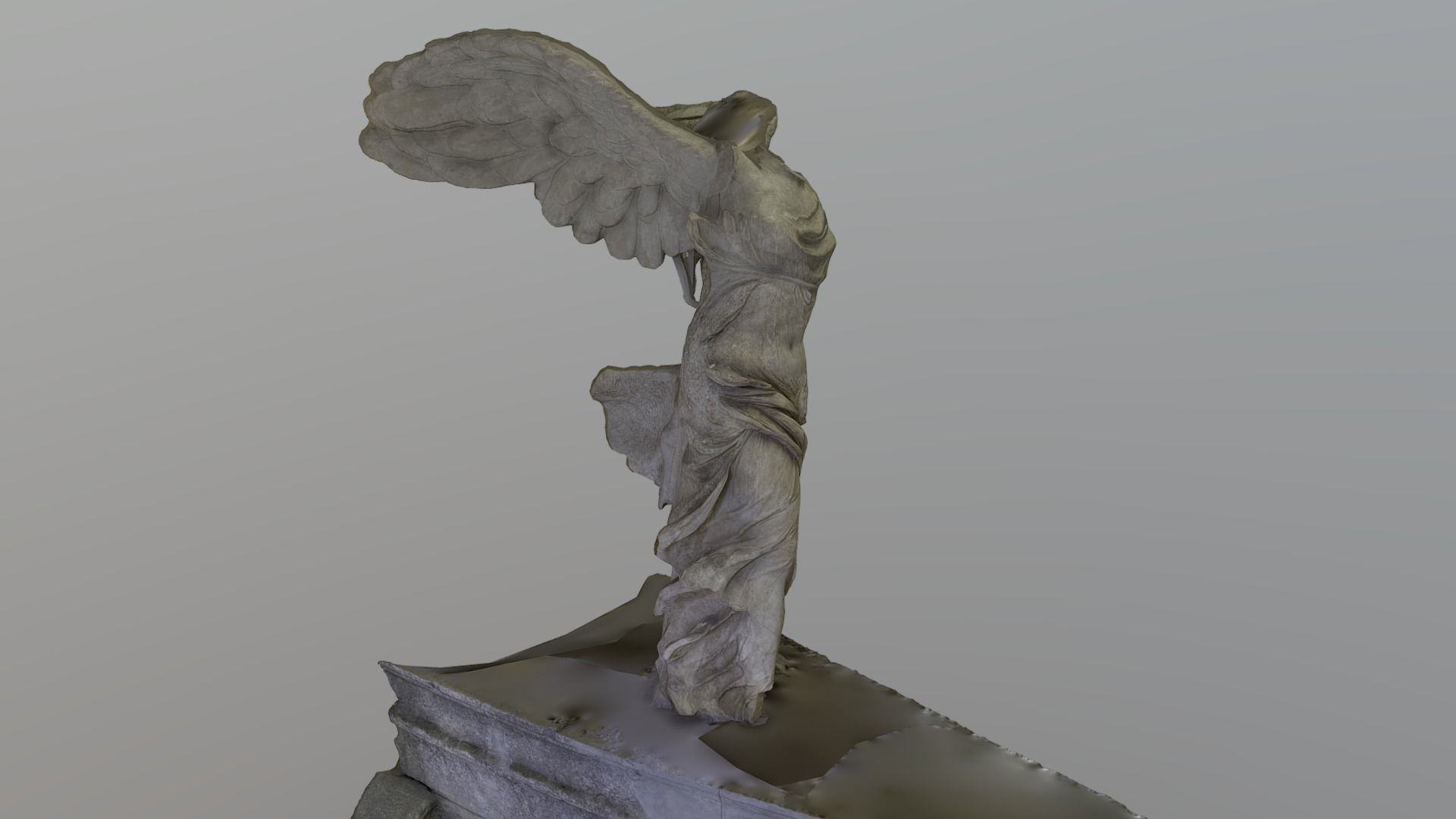 Winged Victory of Samothrace - photogrammetry 3D model_1