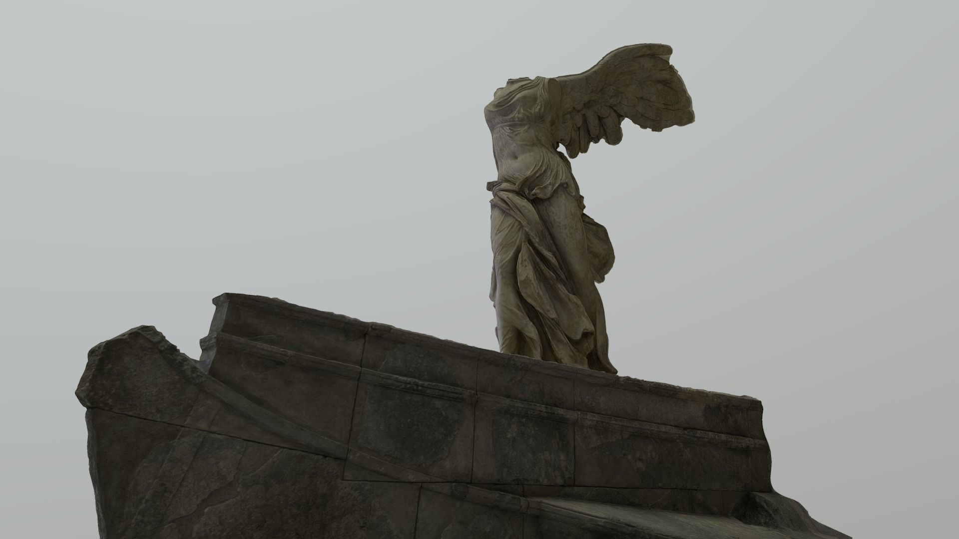 Winged Victory of Samothrace - photogrammetry 3D model_2