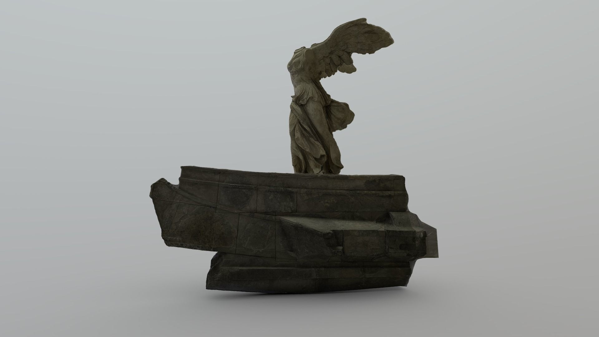 Winged Victory of Samothrace - photogrammetry 3D model_3