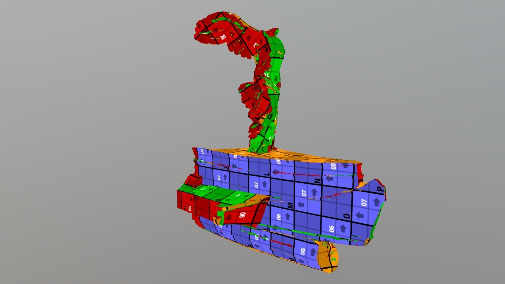 Winged Victory of Samothrace - photogrammetry 3D model_6