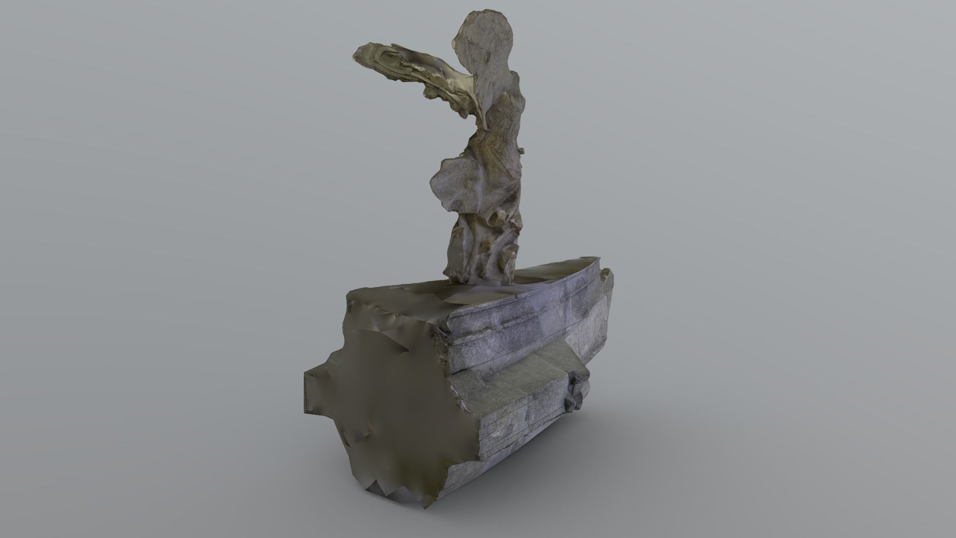 Winged Victory of Samothrace - photogrammetry 3D model_4