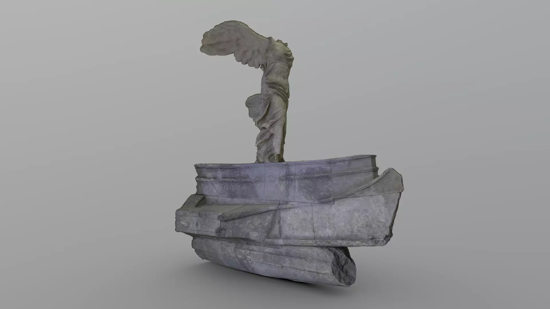 Winged Victory of Samothrace - photogrammetry 3D model_0