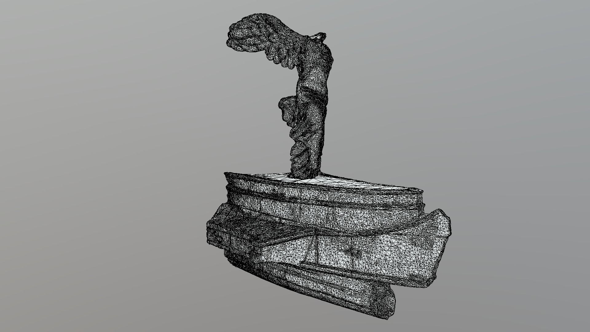 Winged Victory of Samothrace - photogrammetry 3D model_5