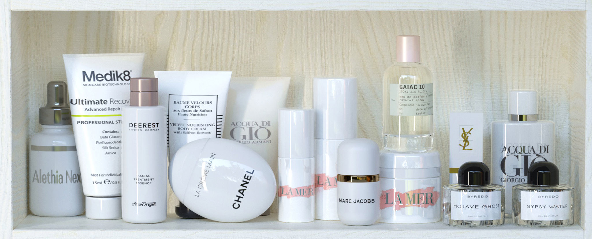 Shelf with cosmetics in a beauty salon 12 3D model_3