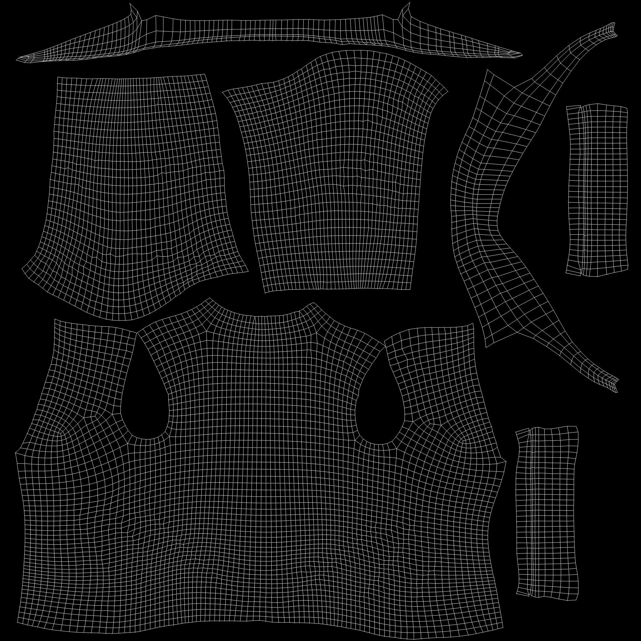 Female Secret Agent Outfit Low-poly 3D model_14