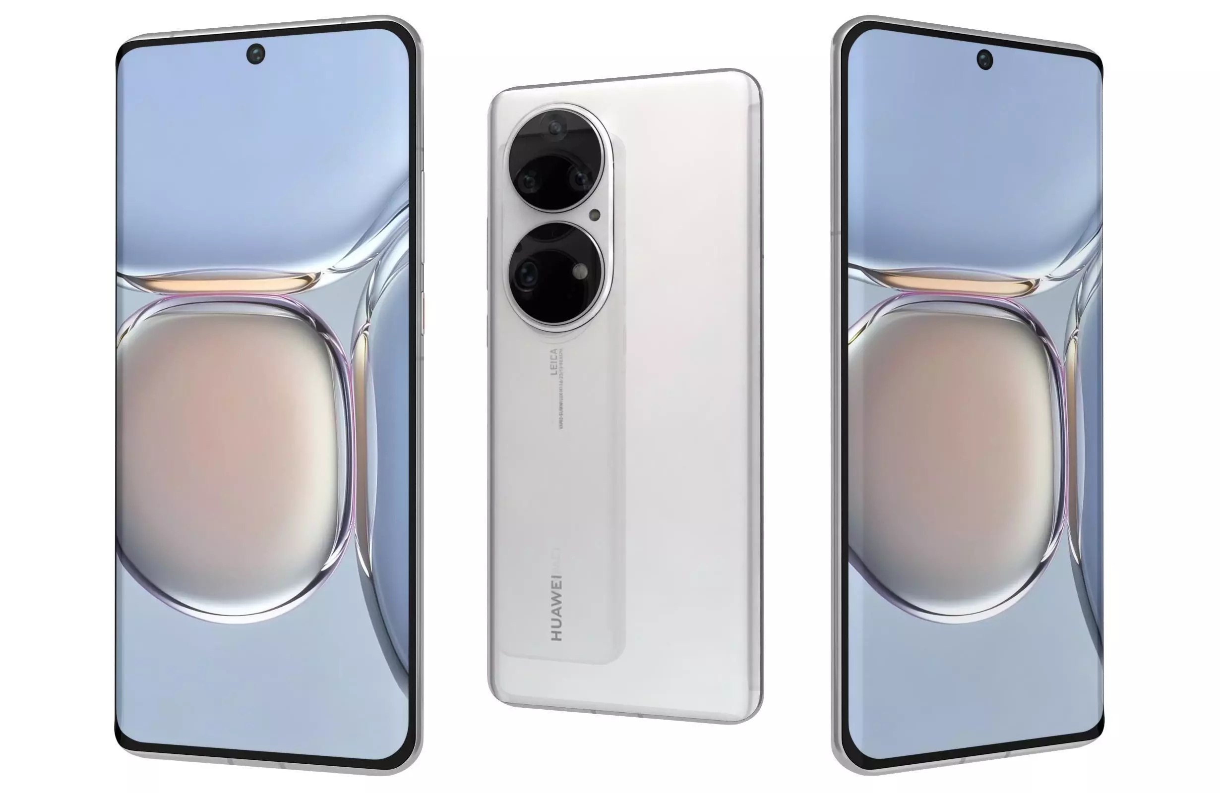 Huawei P50 Pro Pearl White 3D model