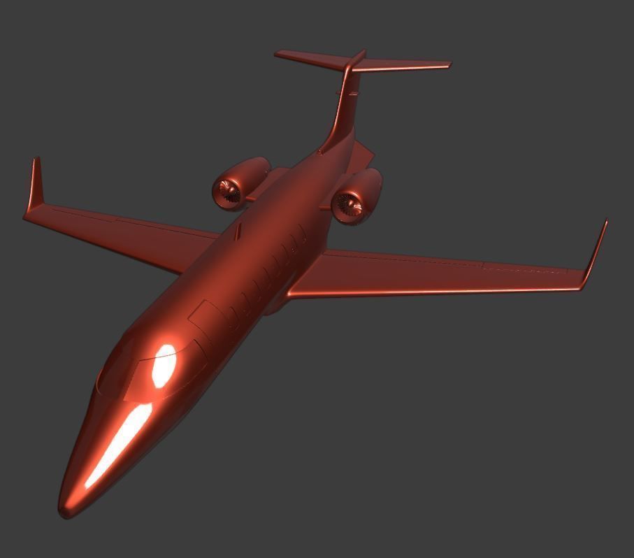 Learjet 45 ready for 3D printing 3D print model_2
