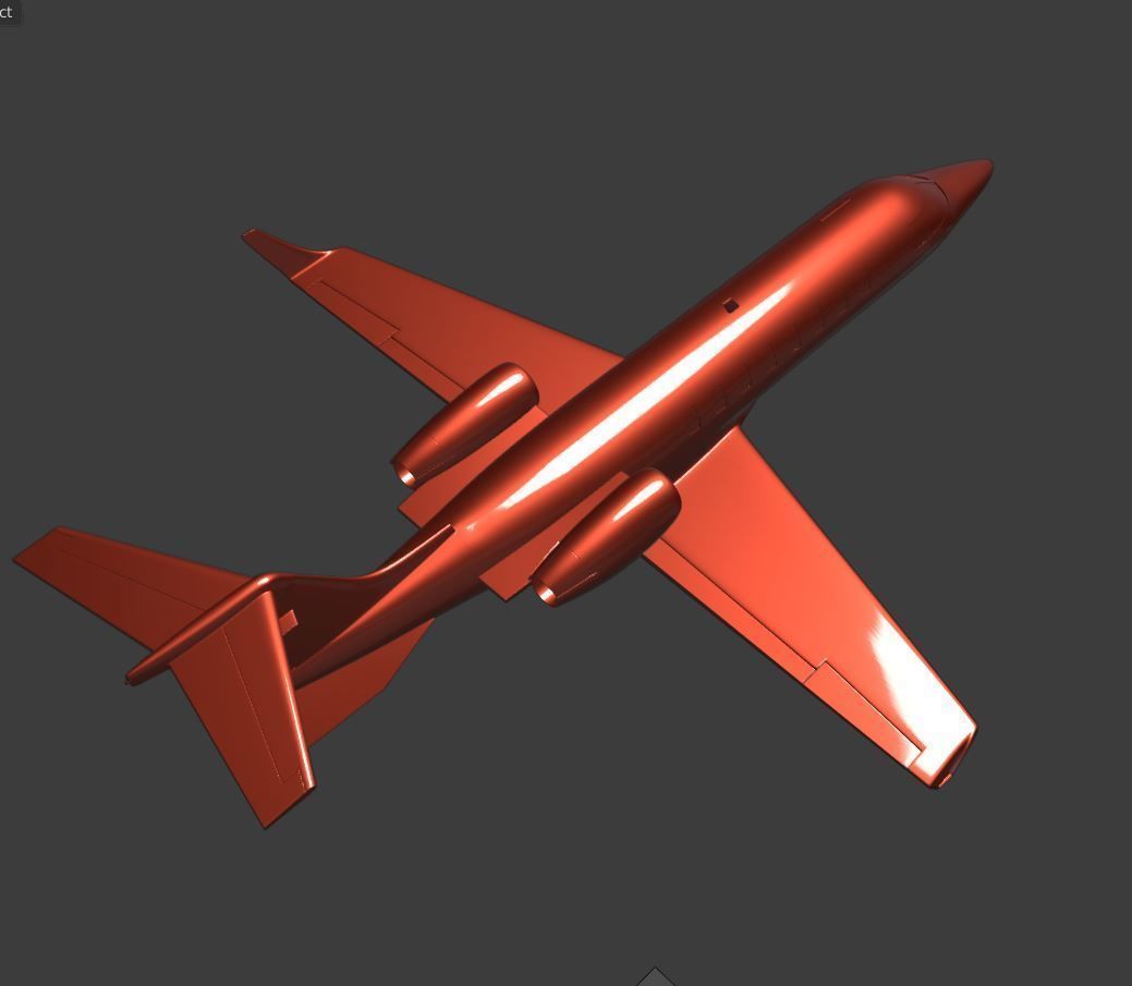 Learjet 45 ready for 3D printing 3D print model_4