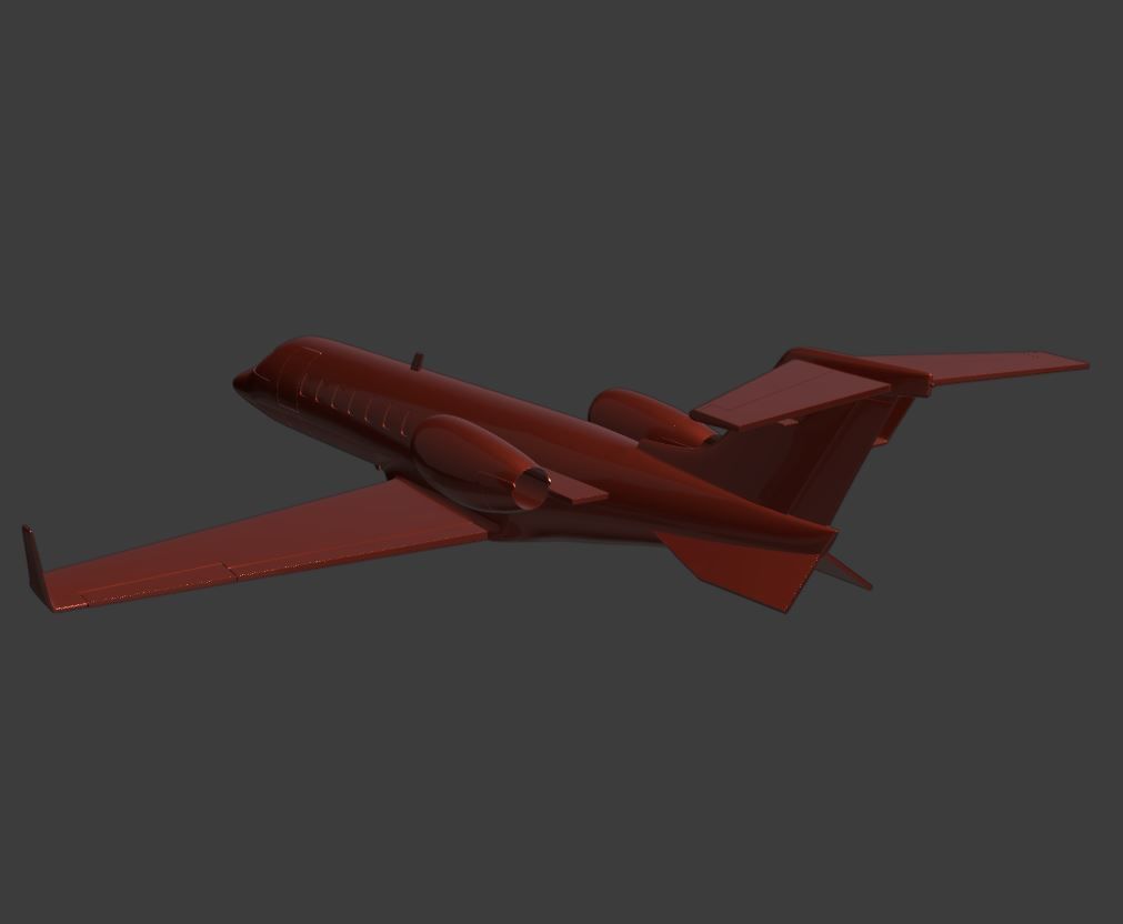 Learjet 45 ready for 3D printing 3D print model_3