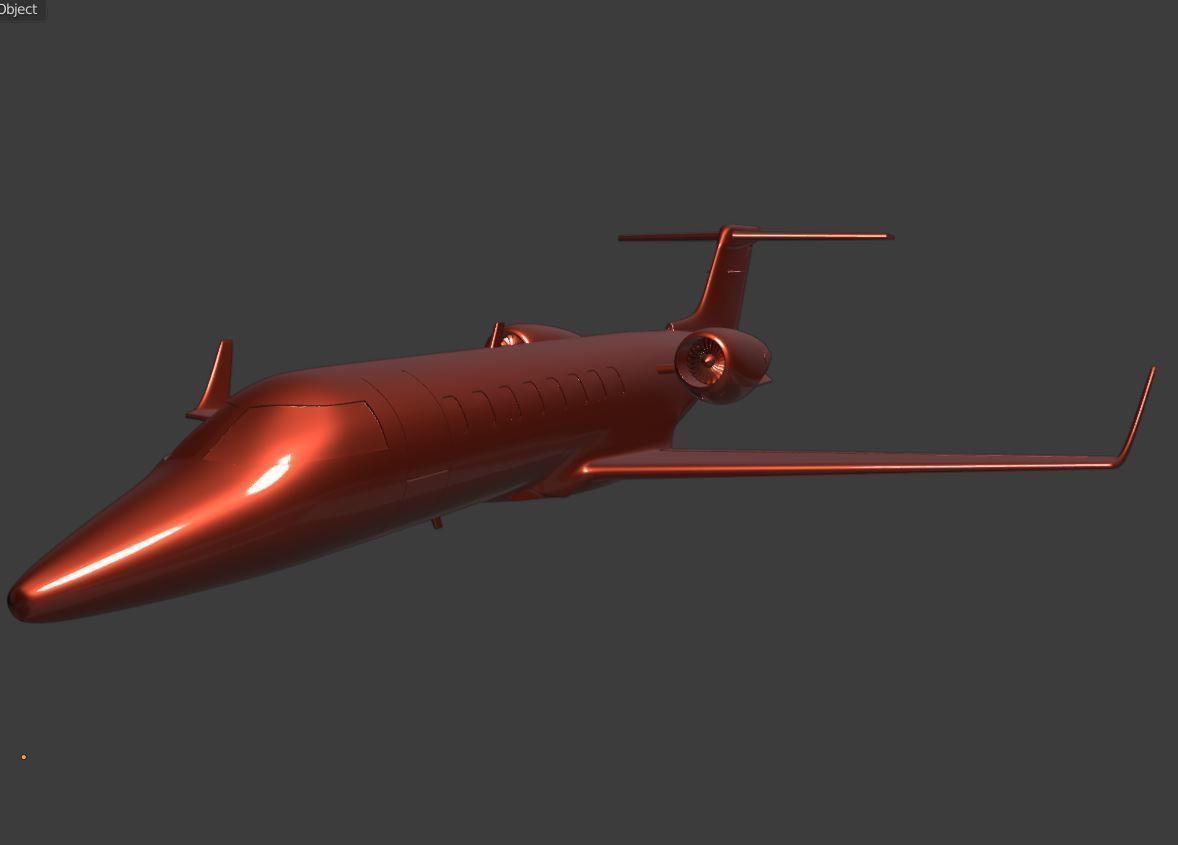 Learjet 45 ready for 3D printing 3D print model_1