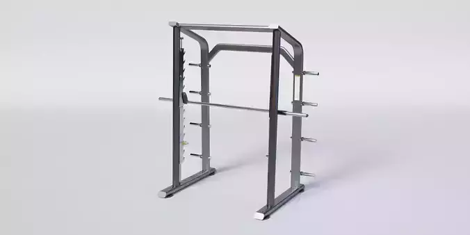 SMITH MACHINE Gym Equipment  Low-poly 3D model
