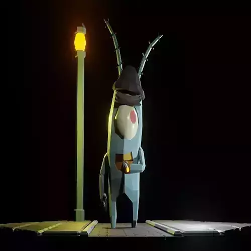 plankton gang blender Low-poly 3D model