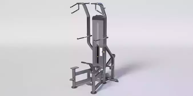 WEIGHT ASSISTED CHIN-DIP Gym Equipment Low-poly 3D model