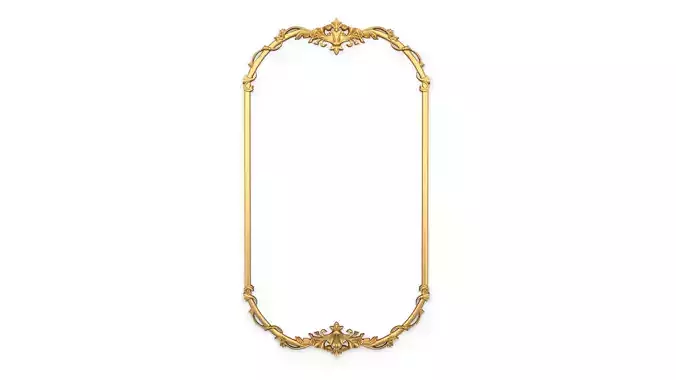 Plaster decorative frame 3d mode 014