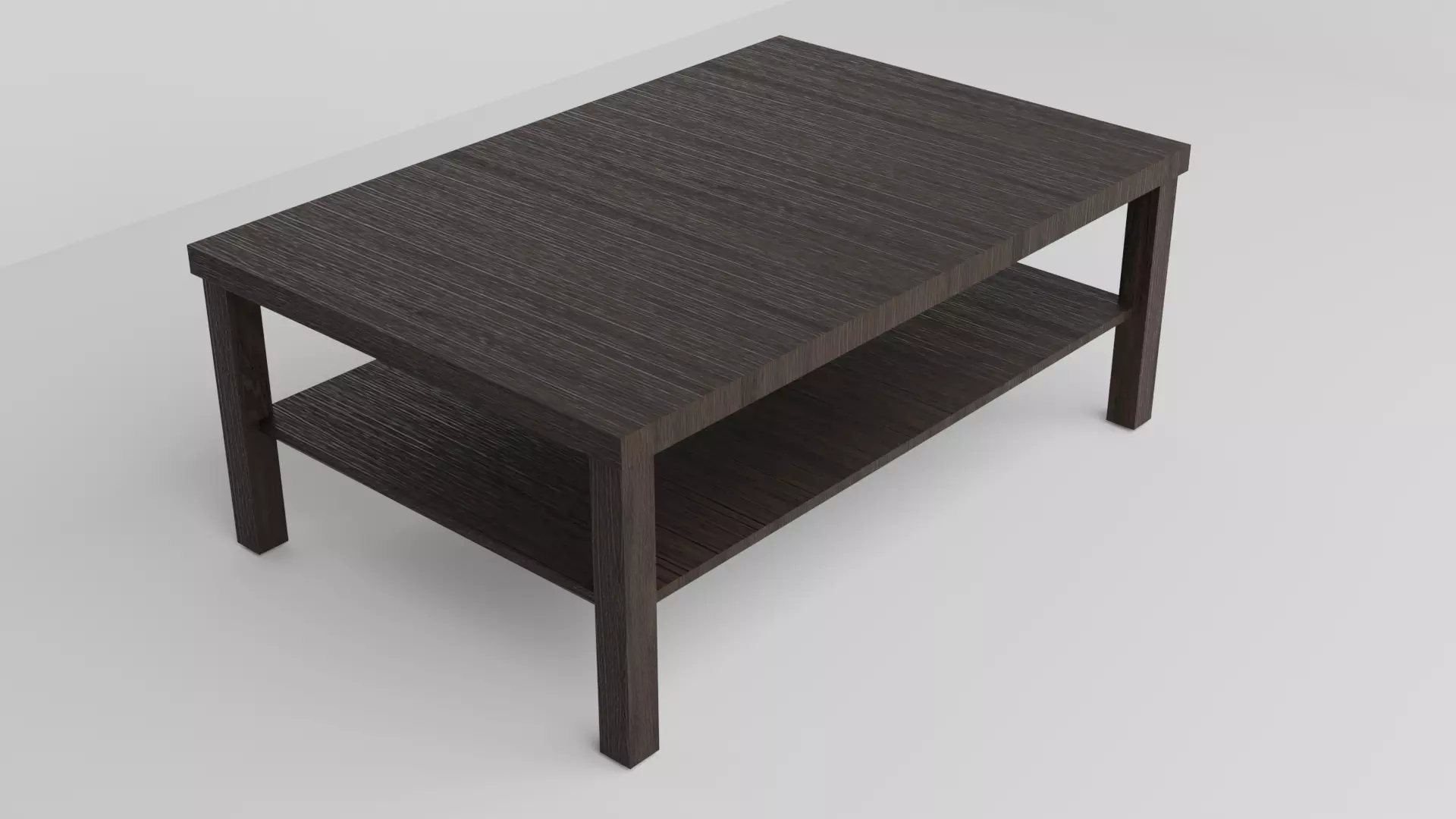 Coffee Table Low-poly 3D model_0