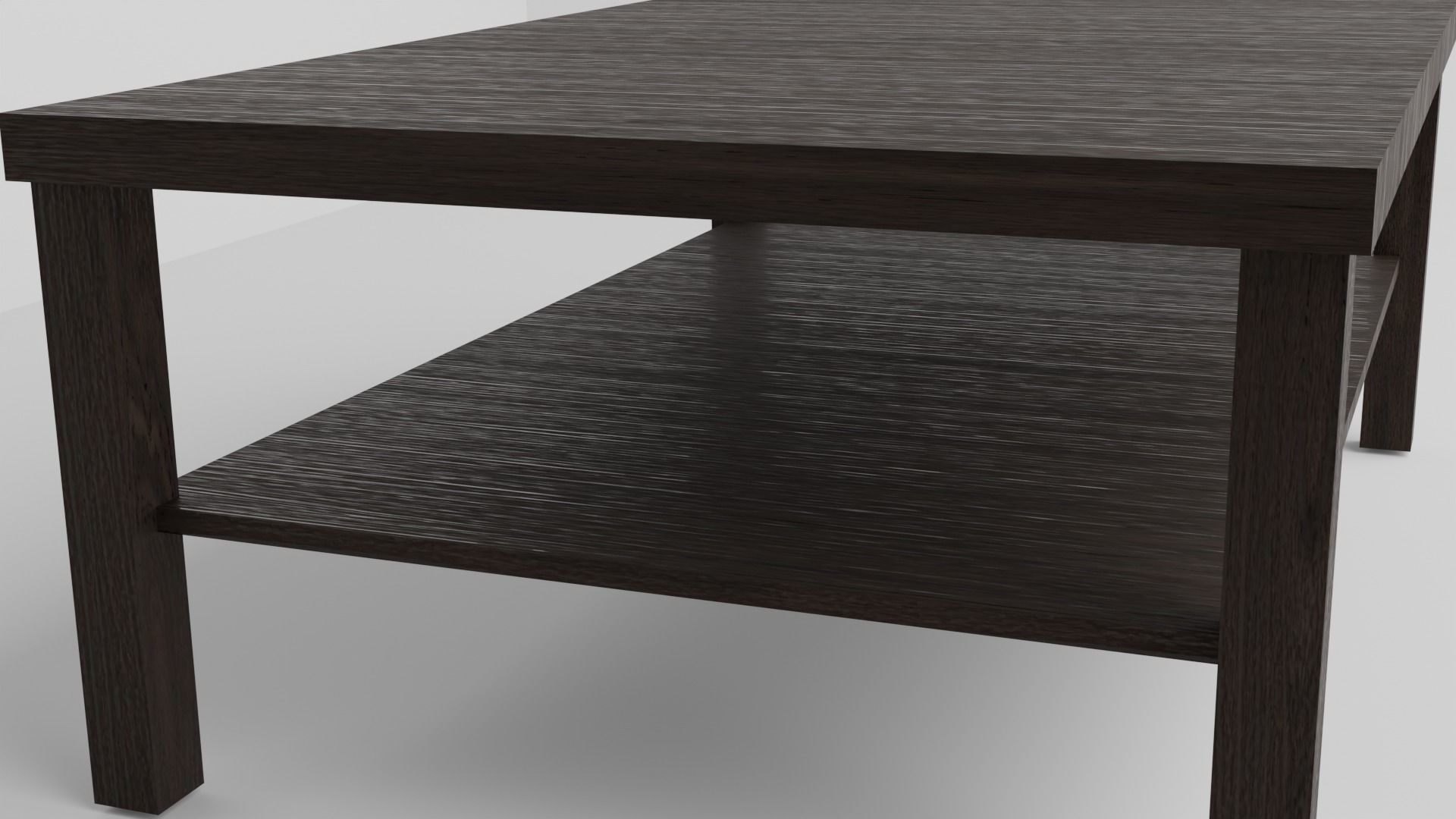 Coffee Table Low-poly 3D model_1