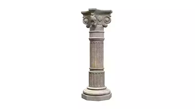 Classical Stone Column 01 - Game-ready - PBR