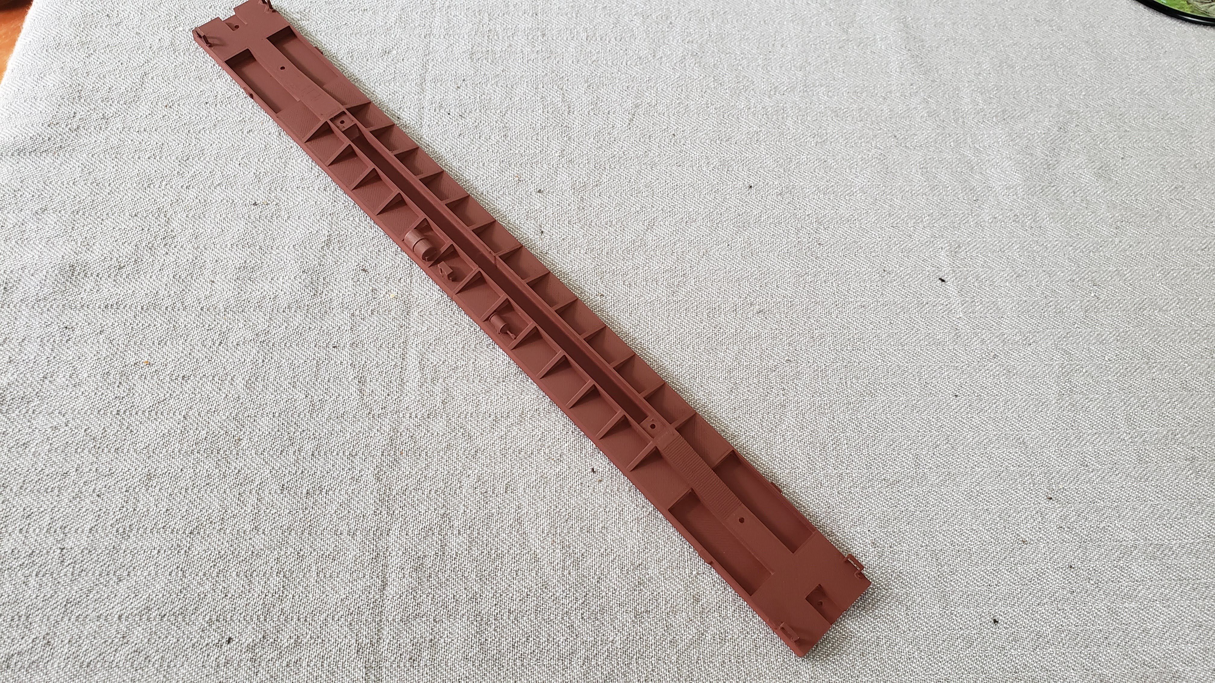 Flat Car 89 foot HO 3D print model_2