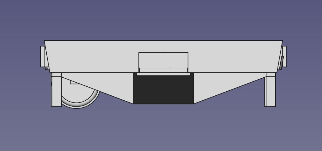 Flat Car 89 foot HO 3D print model_8