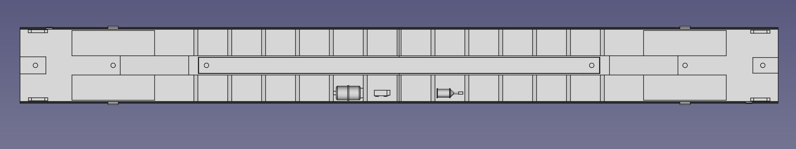 Flat Car 89 foot HO 3D print model_6