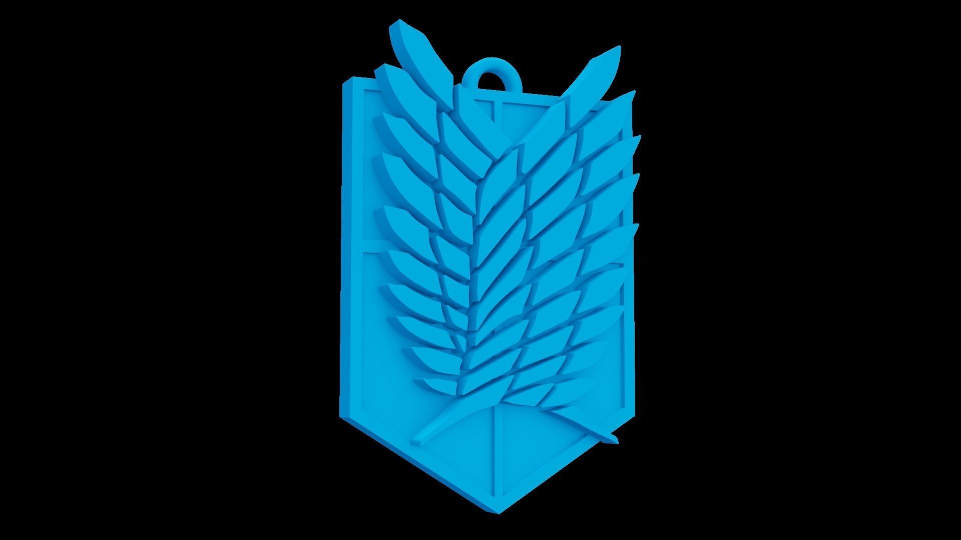 Freedom Wings pendant Attack on Titan 3D print model_1