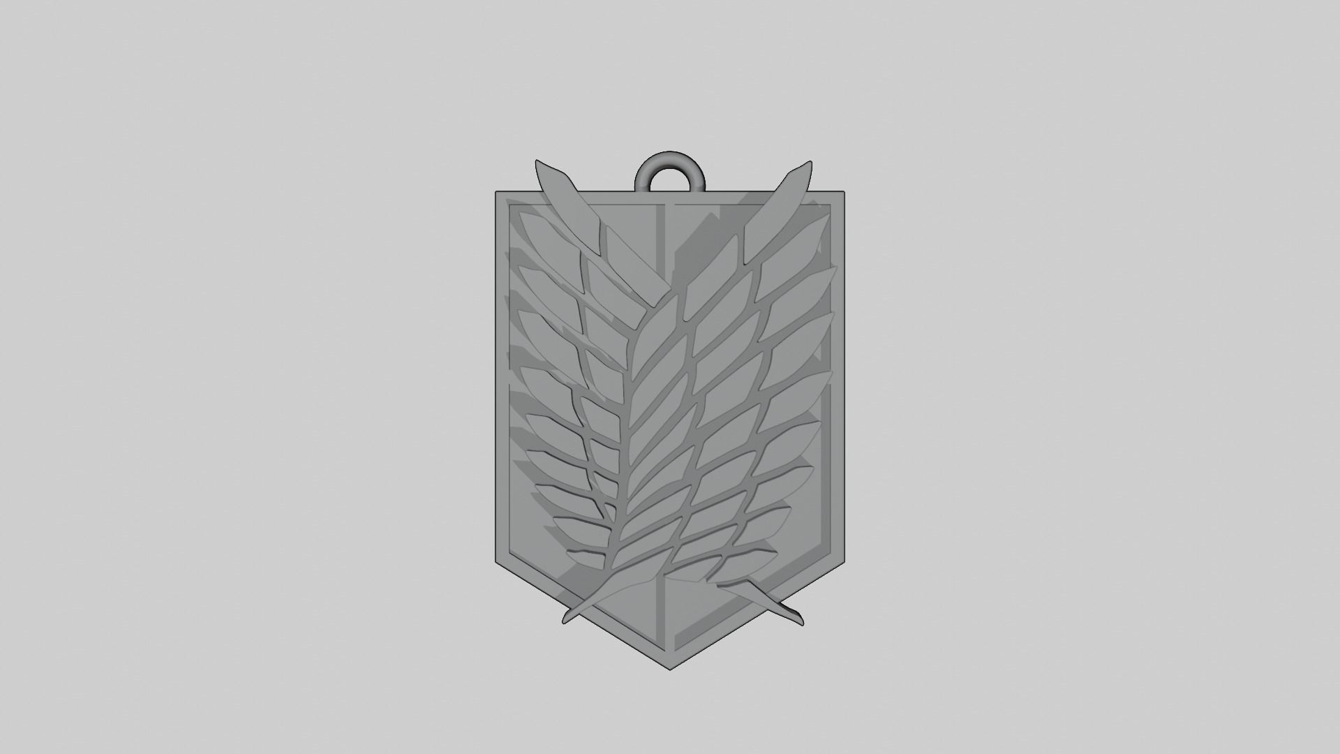 Freedom Wings pendant Attack on Titan 3D print model_4
