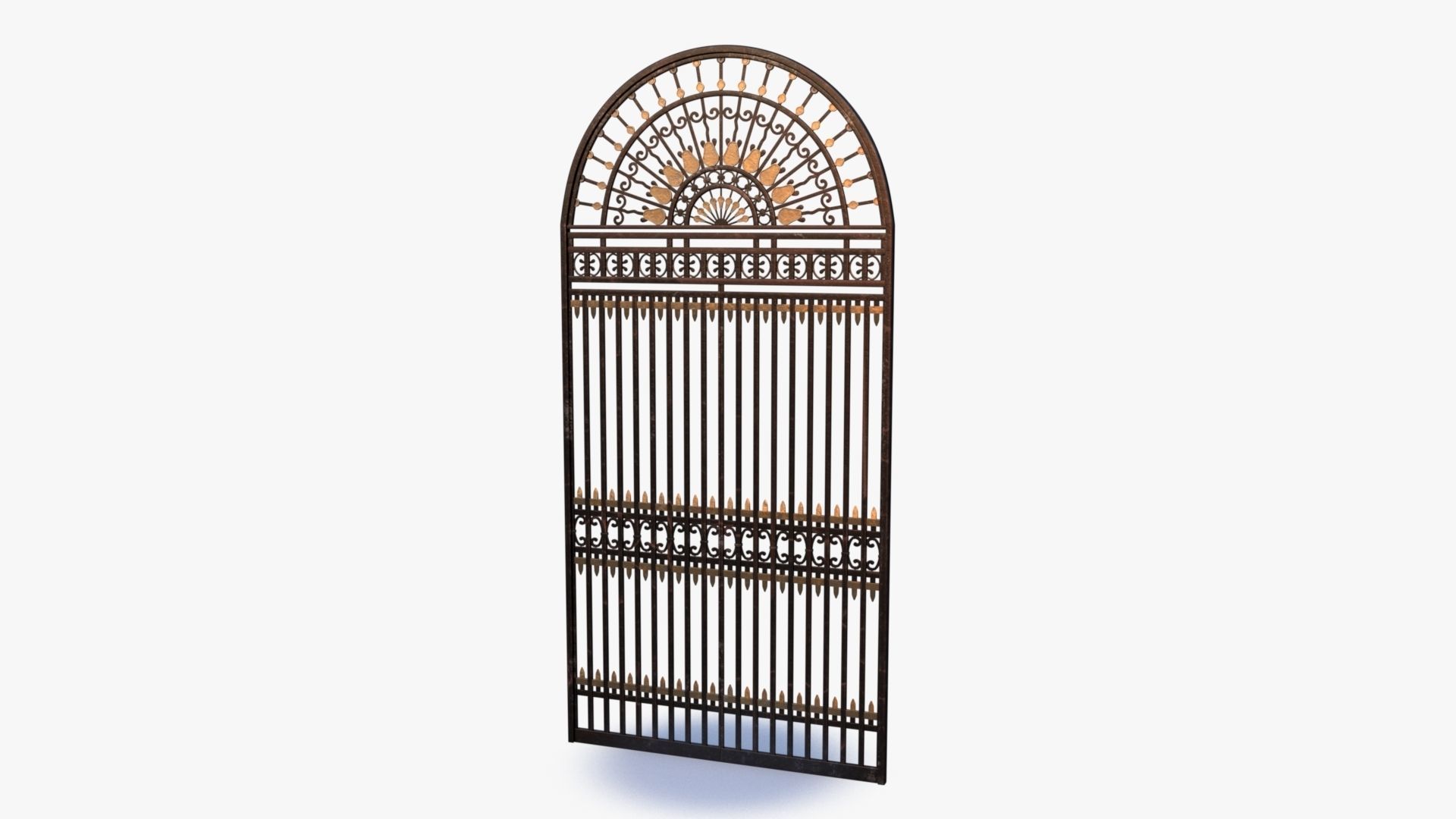 Iron Gate 0001 Low-poly 3D model_5