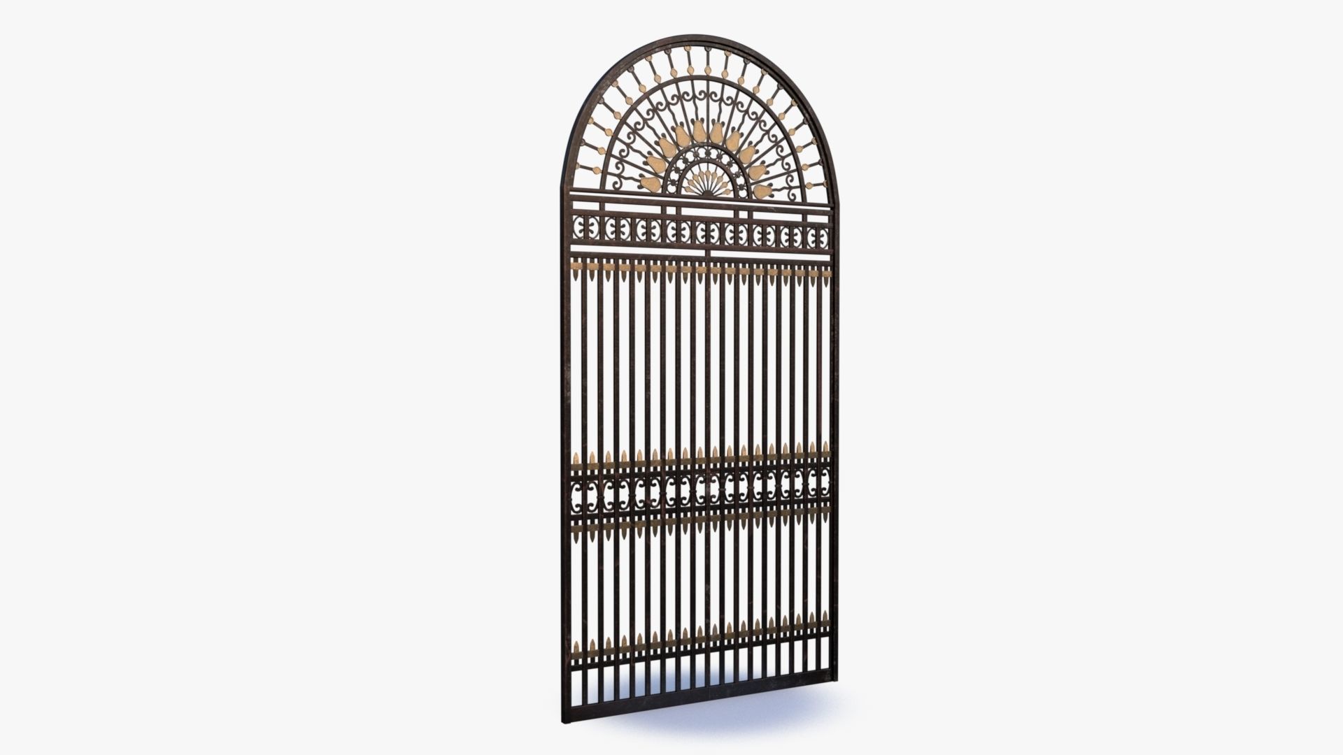 Iron Gate 0001 Low-poly 3D model_3