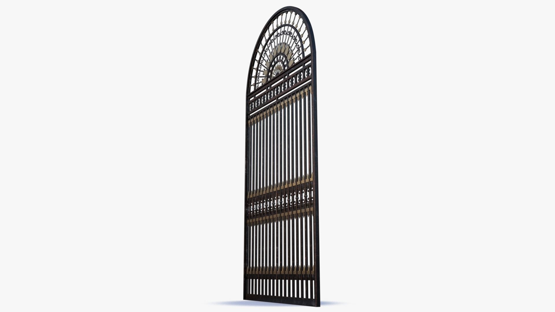 Iron Gate 0001 Low-poly 3D model_4