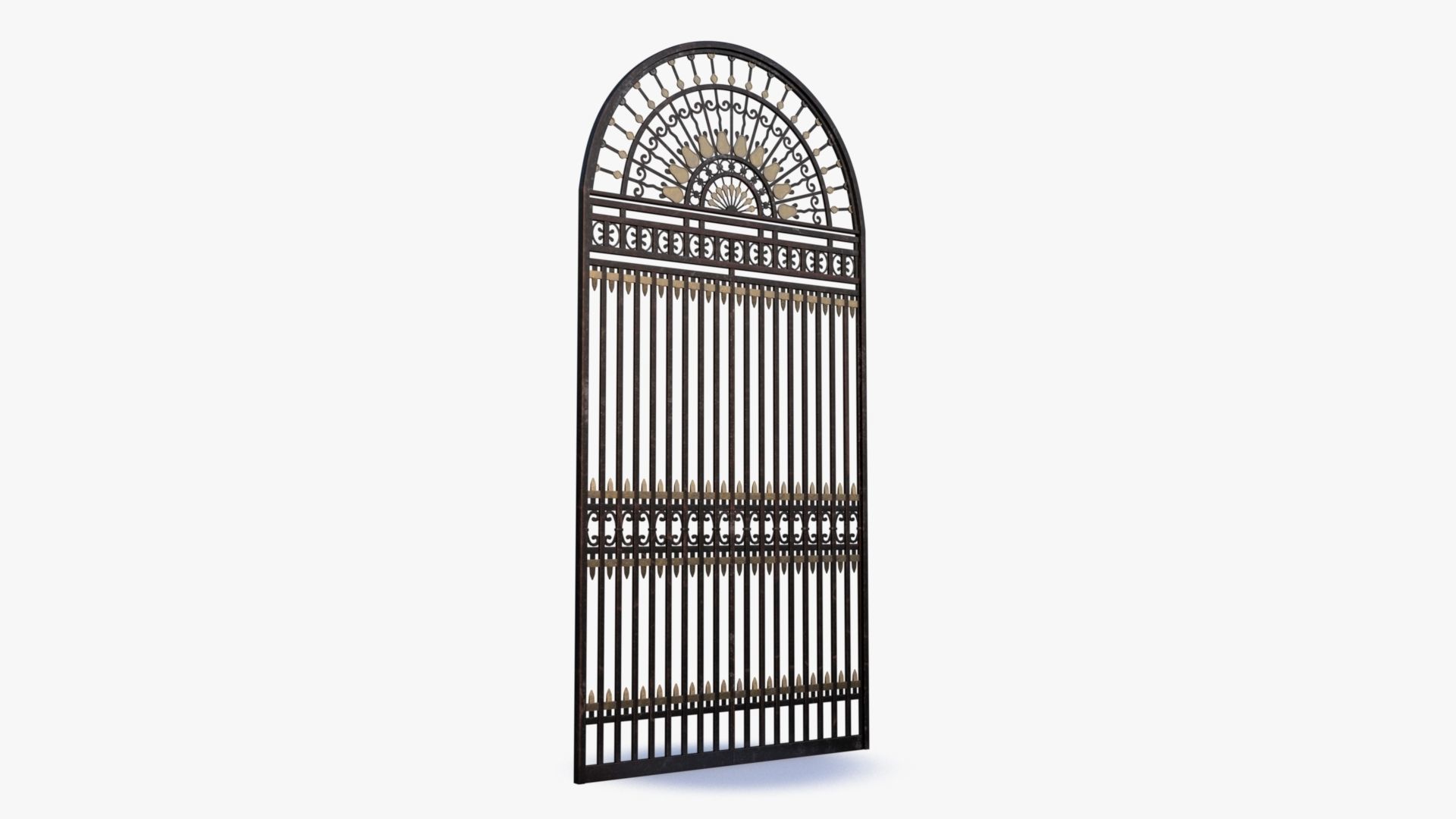 Iron Gate 0001 Low-poly 3D model_10