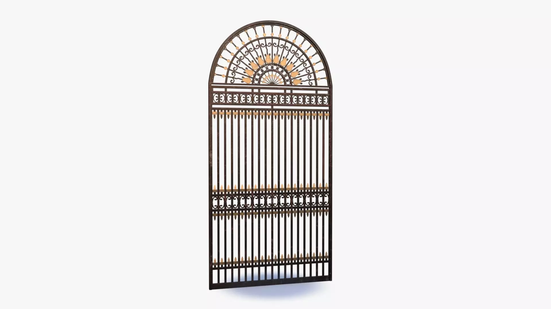 Iron Gate 0001 Low-poly 3D model_0
