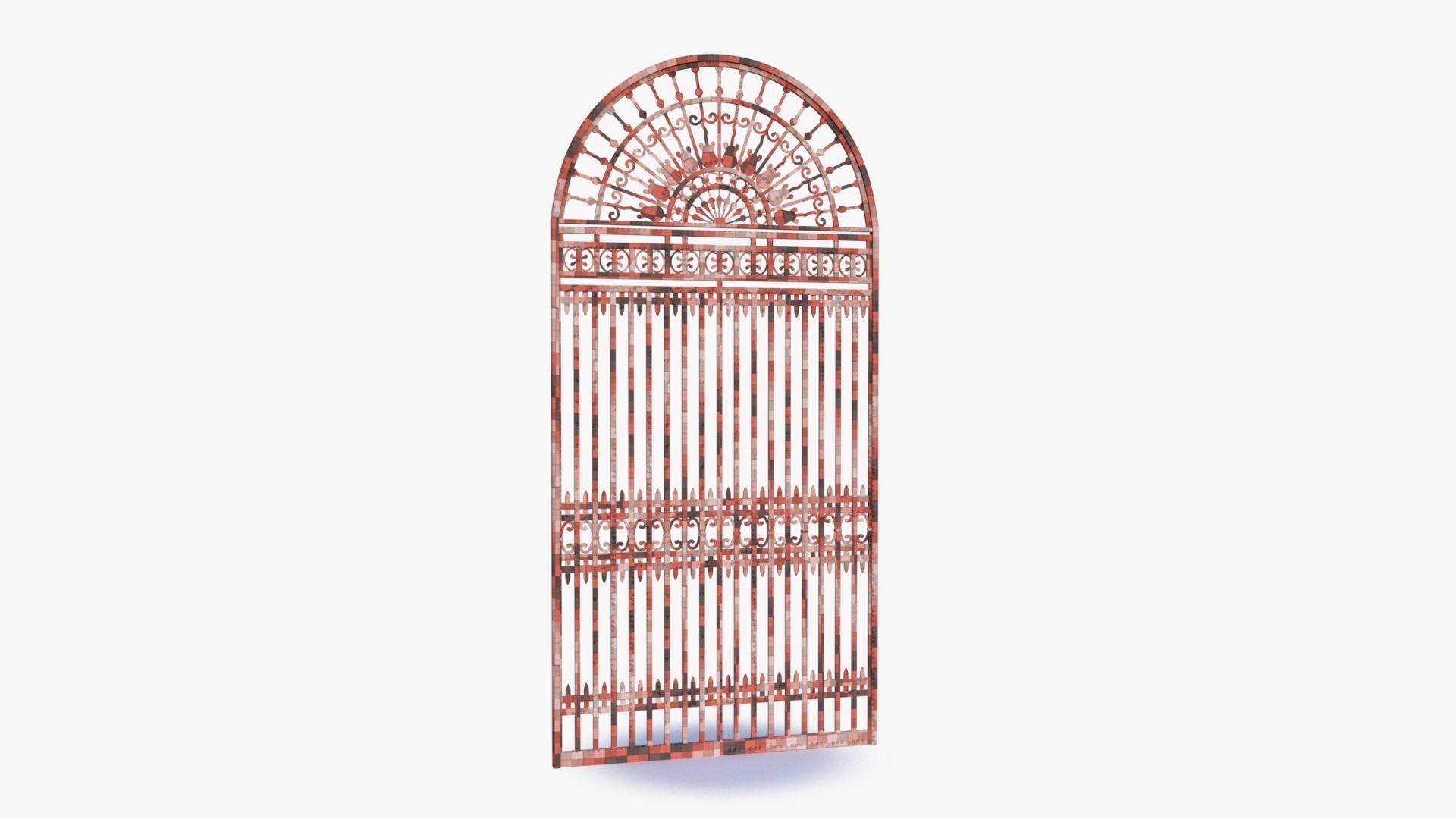 Iron Gate 0001 Low-poly 3D model_17