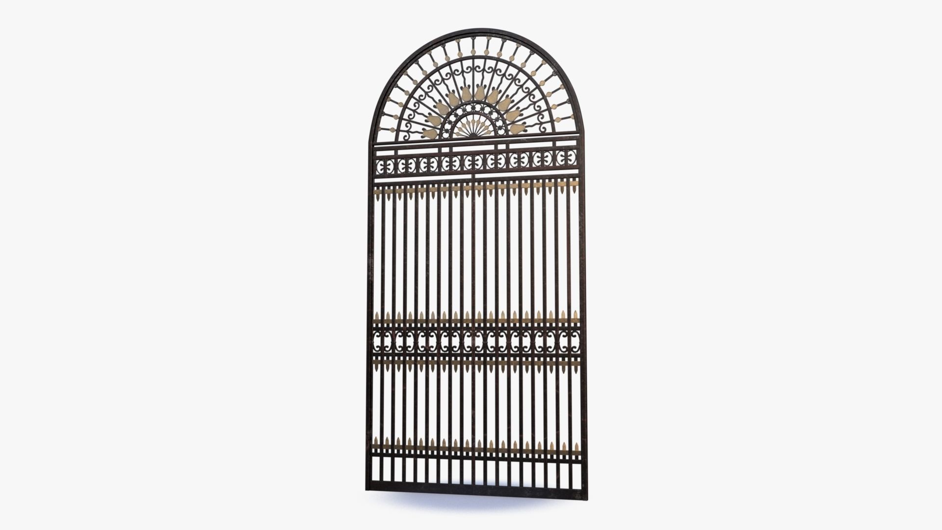 Iron Gate 0001 Low-poly 3D model_11