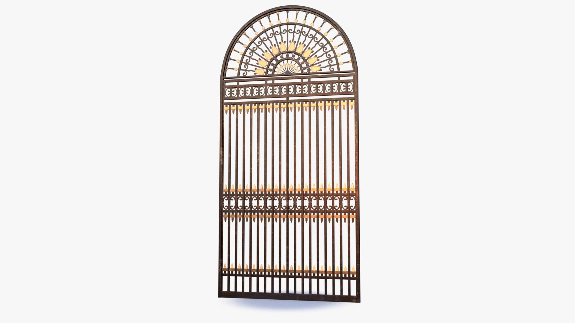 Iron Gate 0001 Low-poly 3D model_2