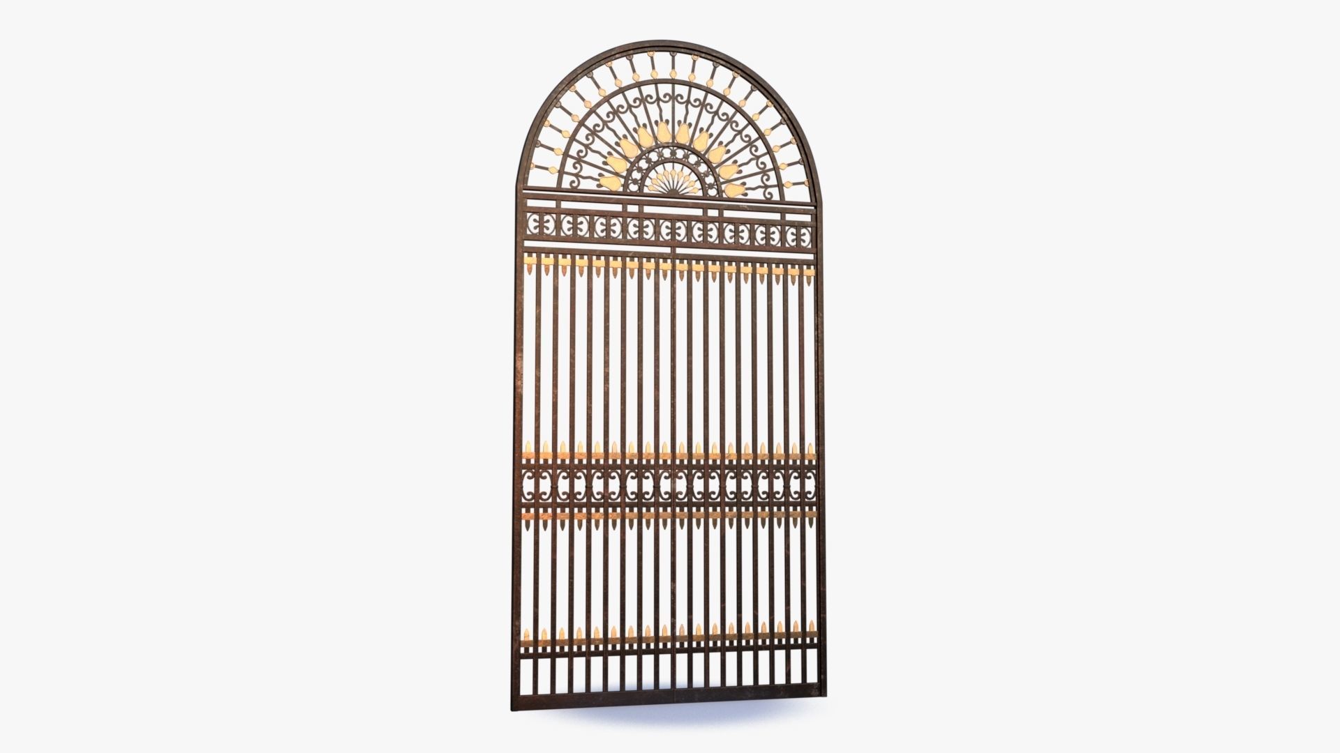 Iron Gate 0001 Low-poly 3D model_13