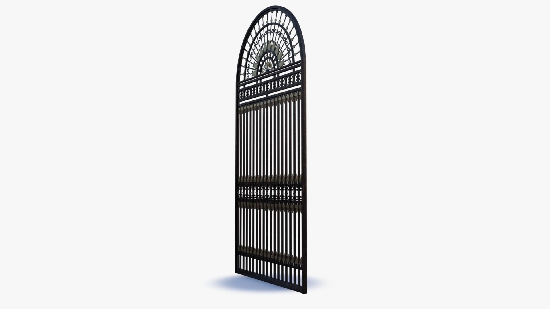 Iron Gate 0001 Low-poly 3D model_8