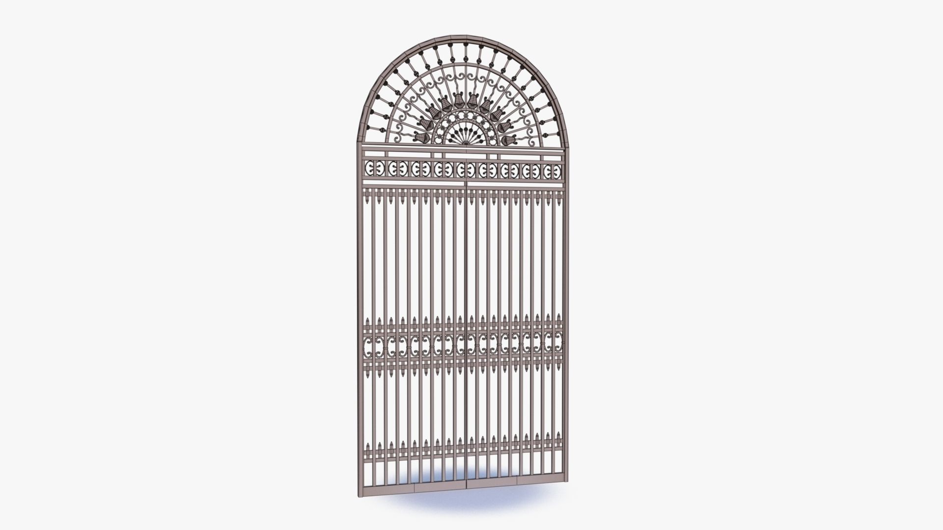 Iron Gate 0001 Low-poly 3D model_23