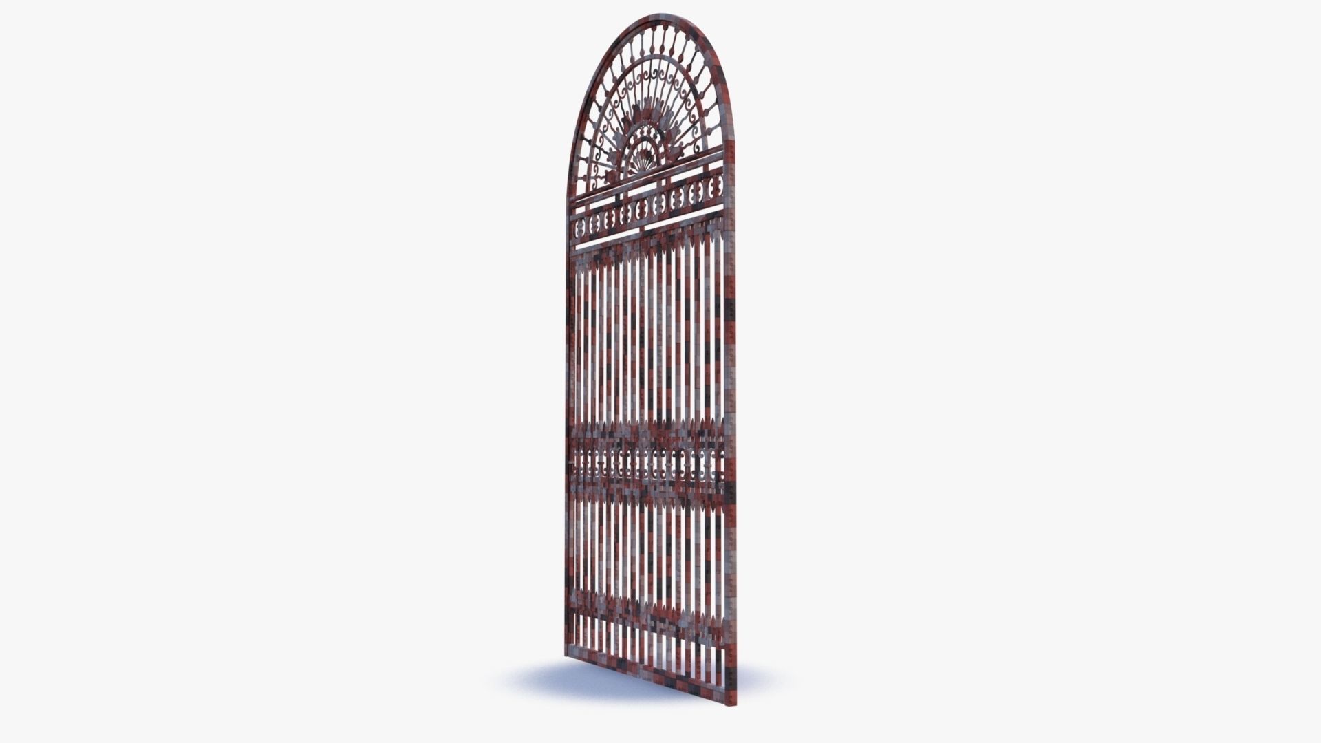 Iron Gate 0001 Low-poly 3D model_9