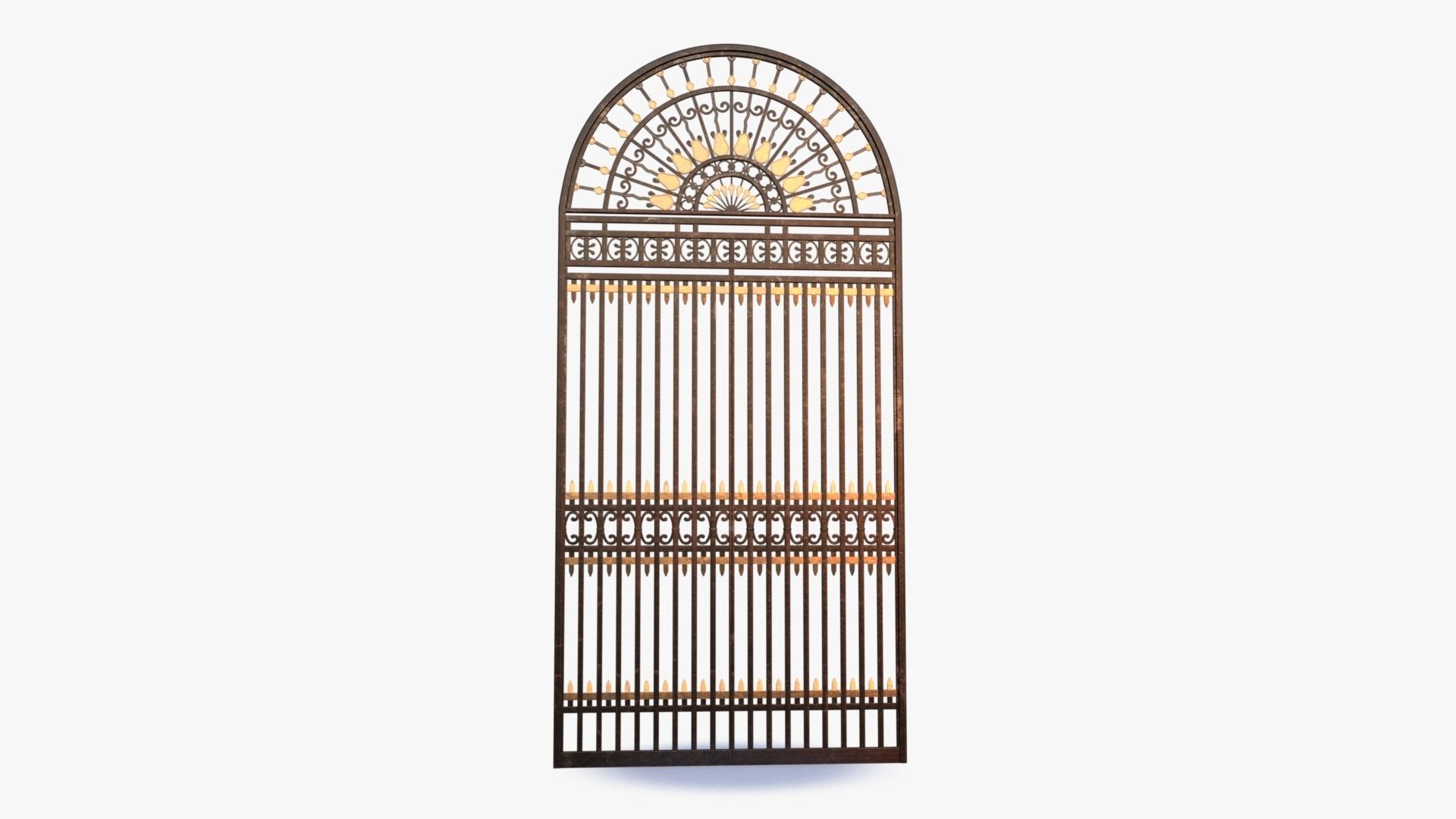 Iron Gate 0001 Low-poly 3D model_12
