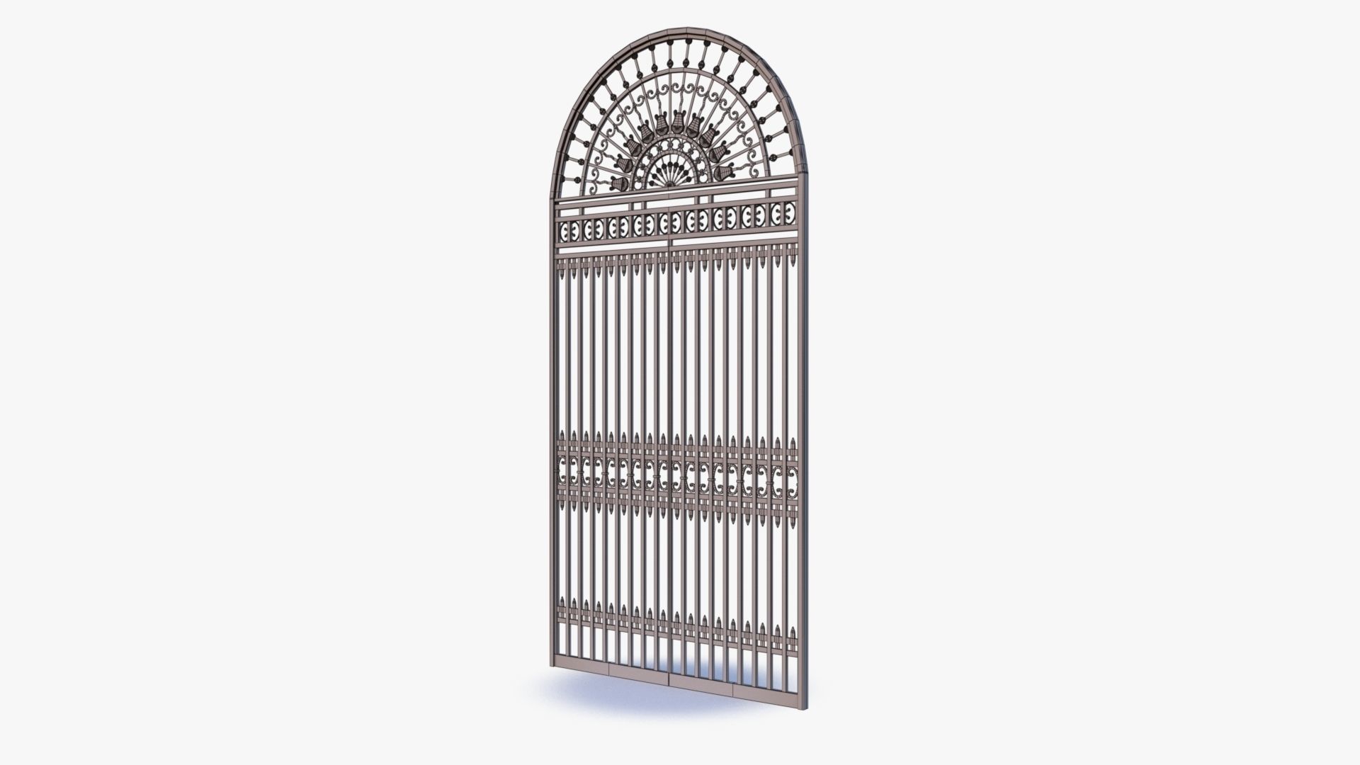 Iron Gate 0001 Low-poly 3D model_21