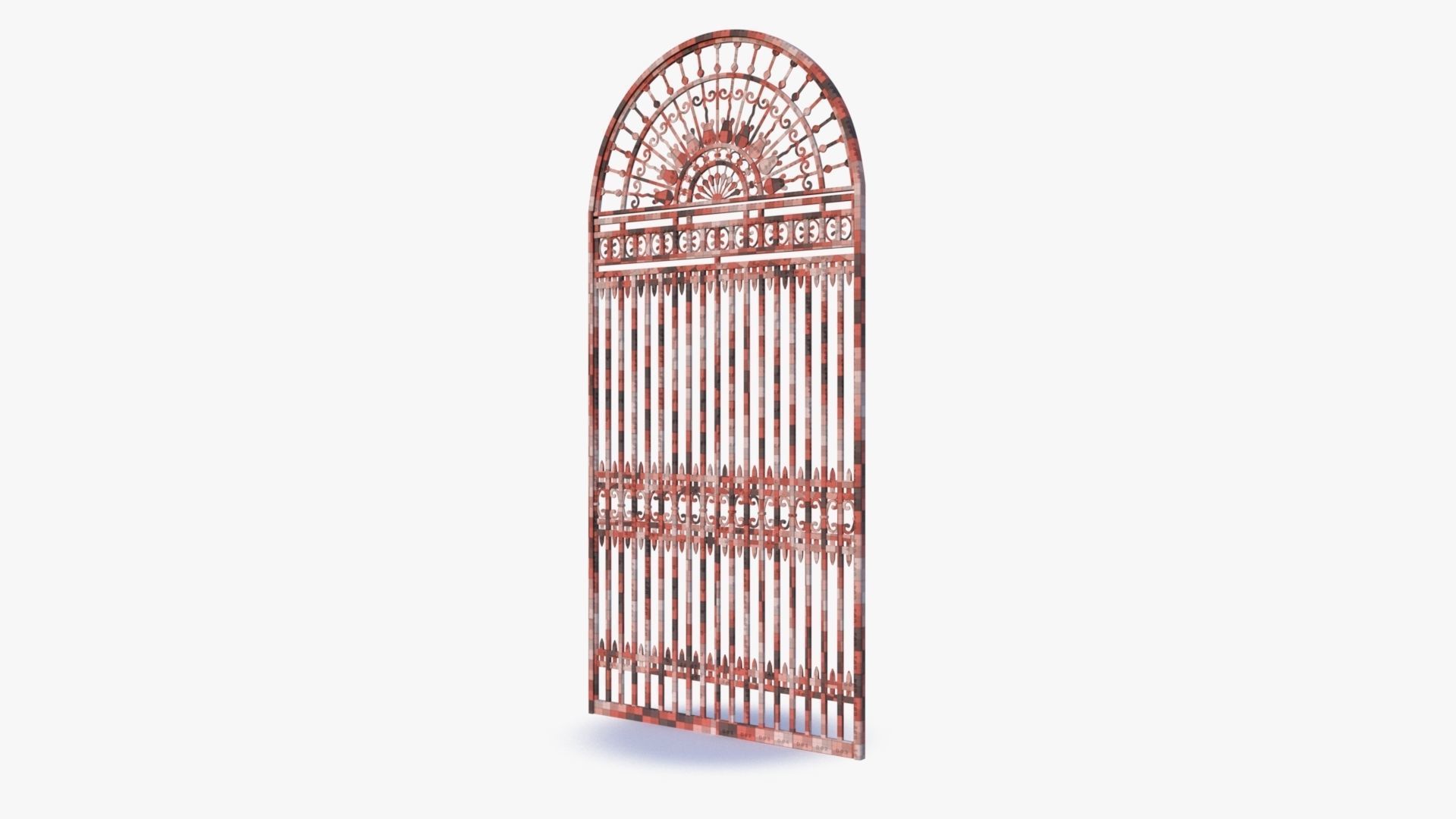 Iron Gate 0001 Low-poly 3D model_14