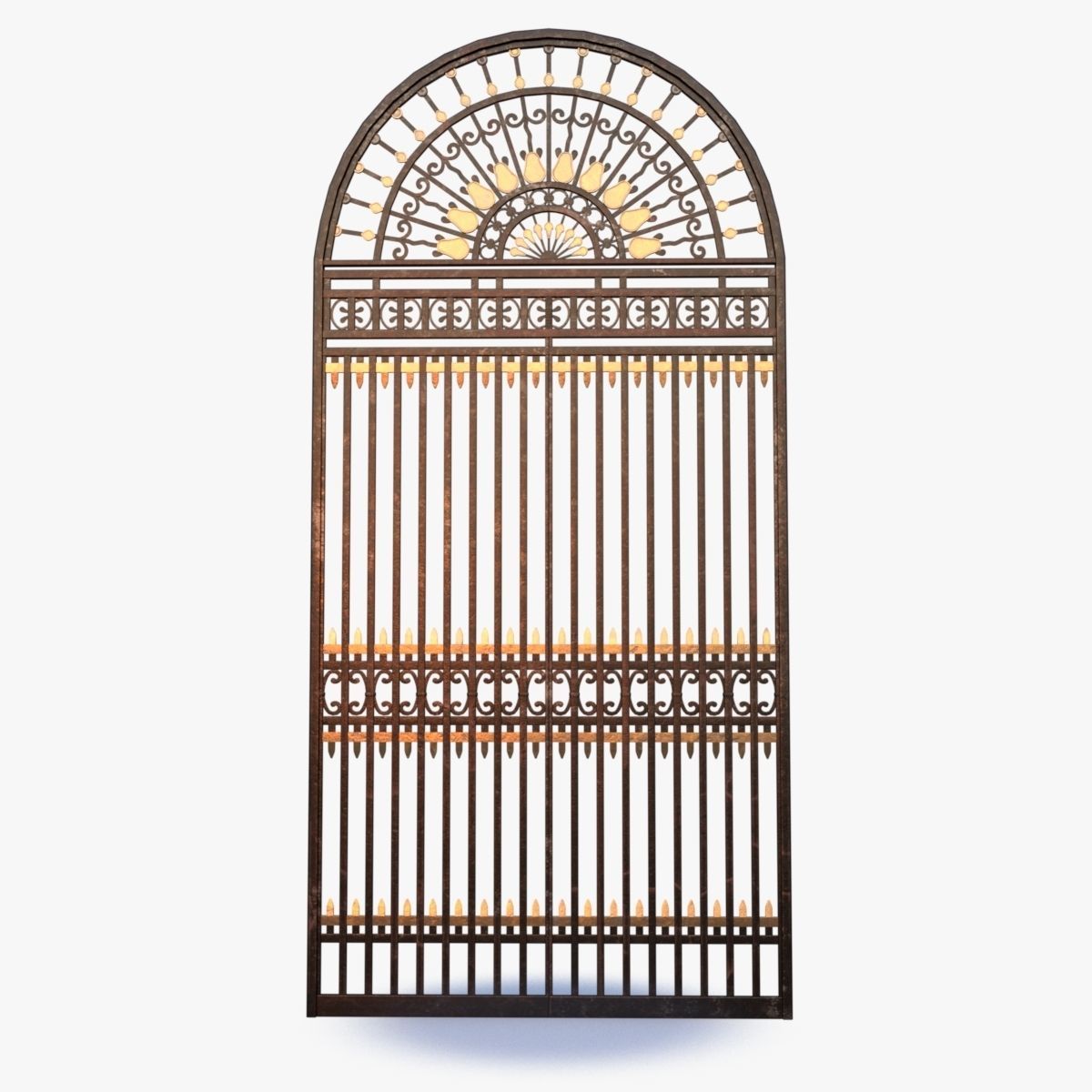 Iron Gate 0001 Low-poly 3D model_1