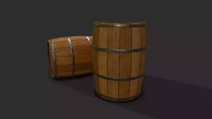 Wooden Barrel GameReady