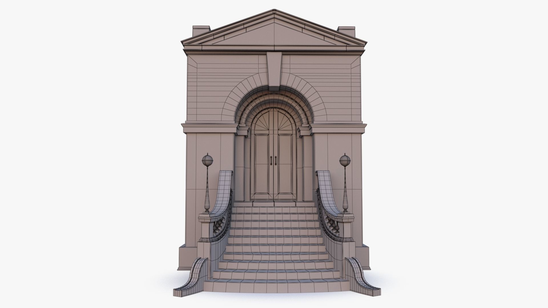 arched Door 0003 3D model_20