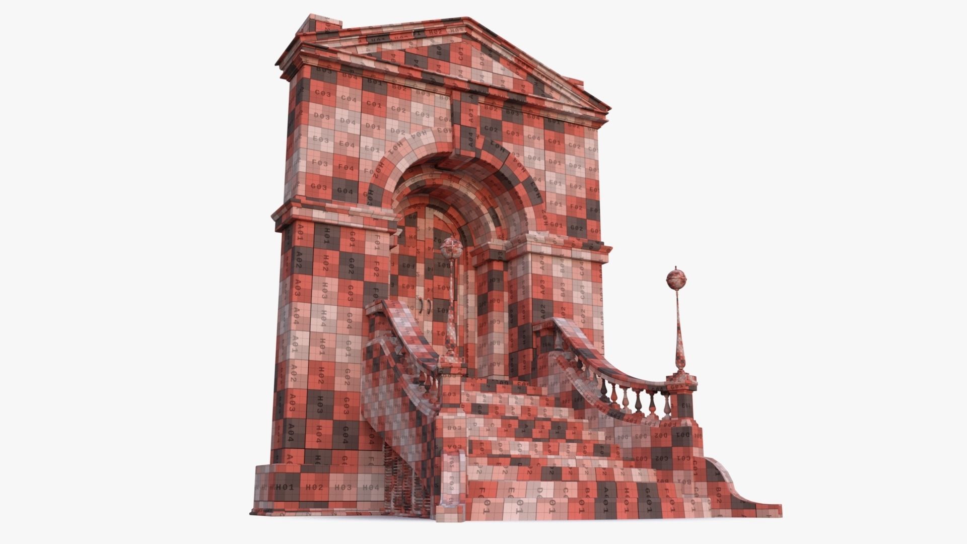 arched Door 0003 3D model_19